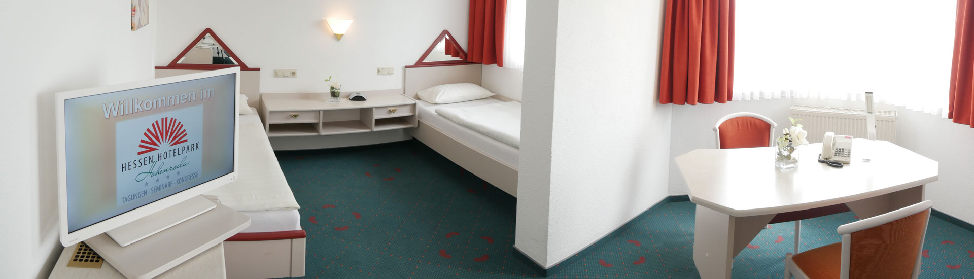 Hotelzimmer-Zweibettzimmer